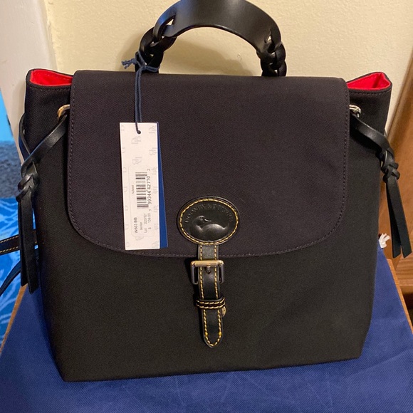 Dooney & Bourke Handbags - EUC Dooney Nylon Flap Backpack